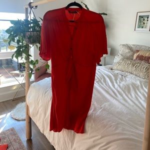 Zara nectarine dress! Size small